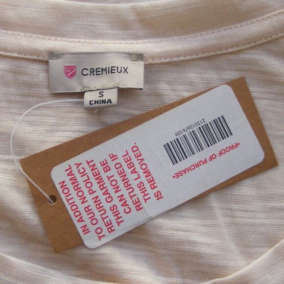 new!! CREMIEUX Top/Tee, S, Side inserts, Fresh Star in Cream, Short sleeves - Picture 8 of 10